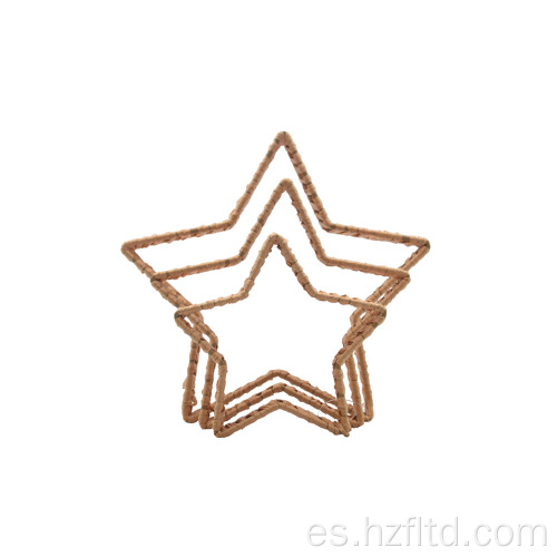 Decoración de estrellas Conjunto personalizable de tres estrellas de metal